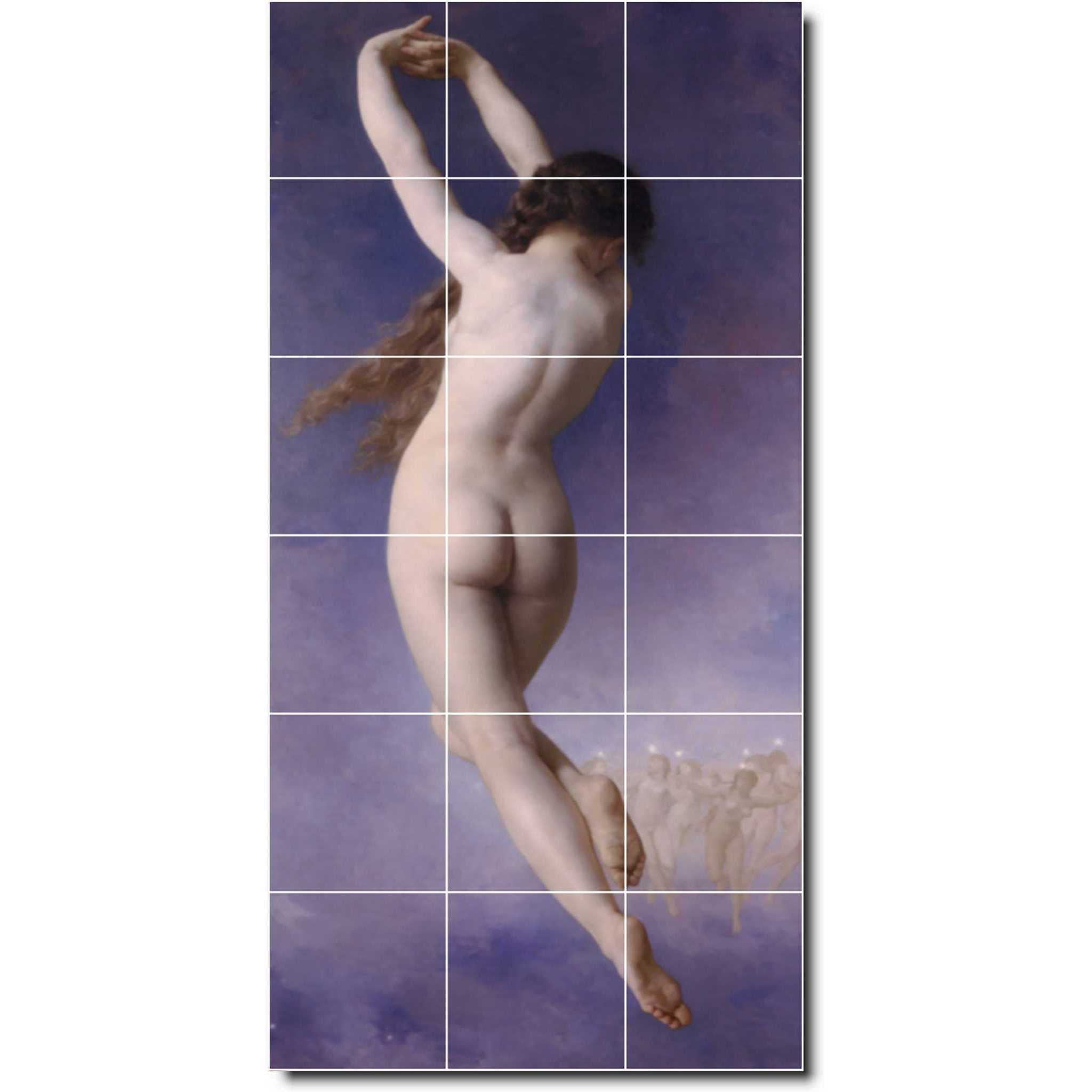 william bouguereau nude painting ceramic tile mural p00882