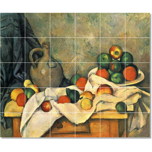 paul cezanne fruit vegetable painting ceramic tile mural p22209