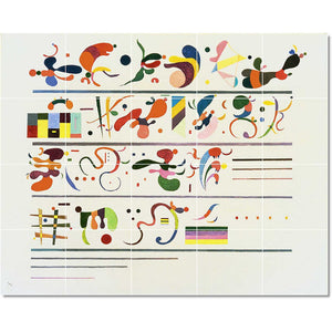 wassily kandinsky abstract painting ceramic tile mural p22736