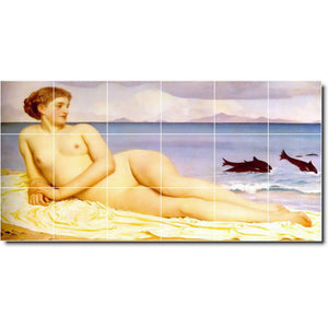 frederick leighton nude painting ceramic tile mural p05333