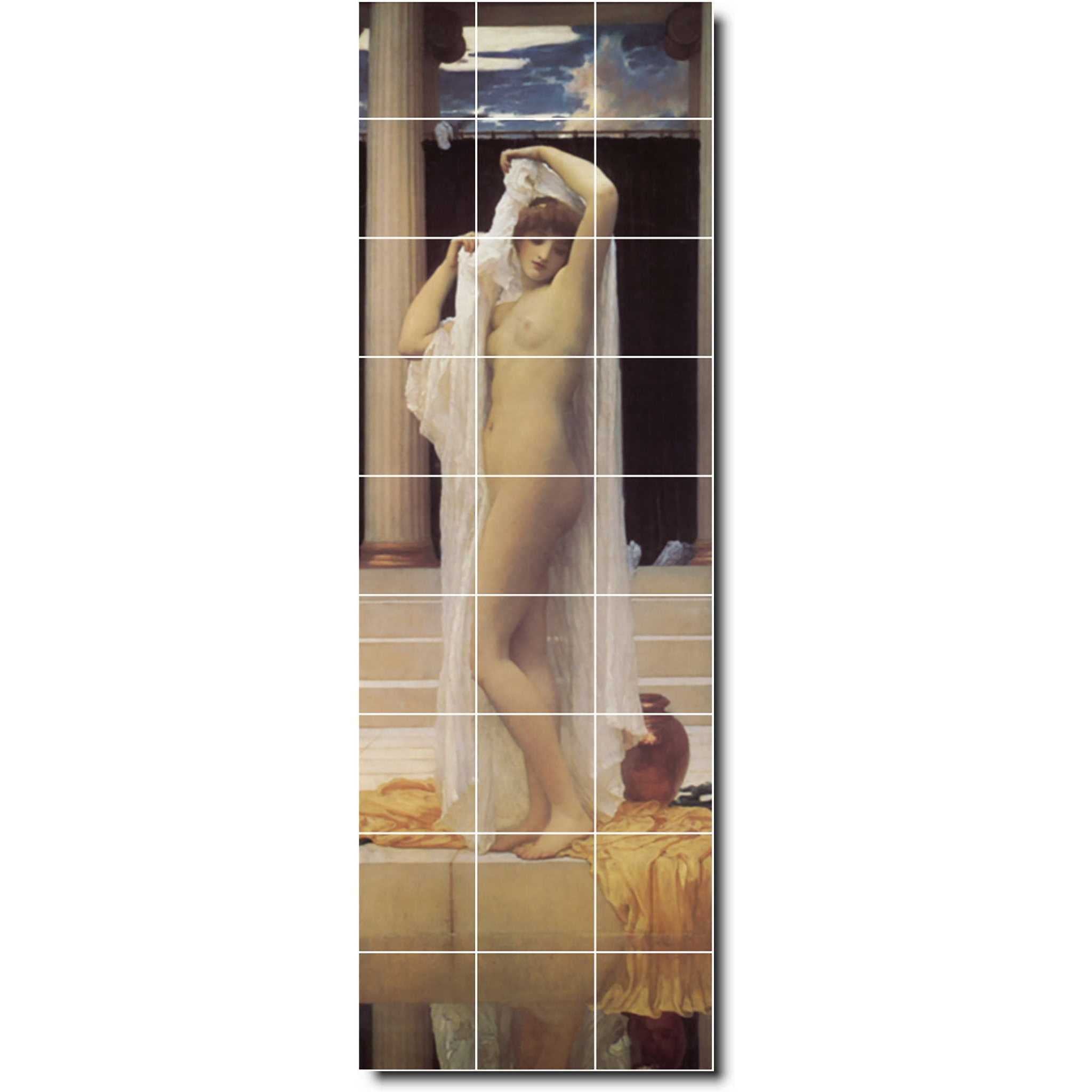frederick leighton nude painting ceramic tile mural p05410