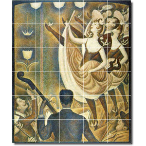 georges seurat poster art painting ceramic tile mural p08298