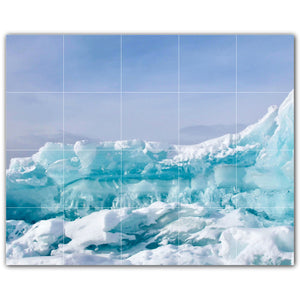 Glacier Ice Photo Tile Murals