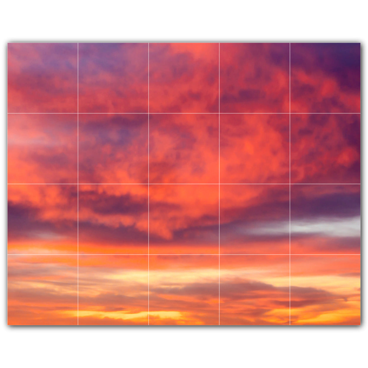 Sunset Photo Tile Murals