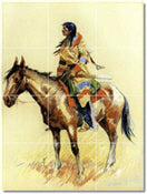 Native American Painting Tile Murals
