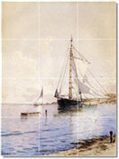 Boat Ship Painting Tile Murals