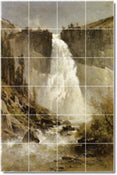 Waterfall Painting Tile Murals