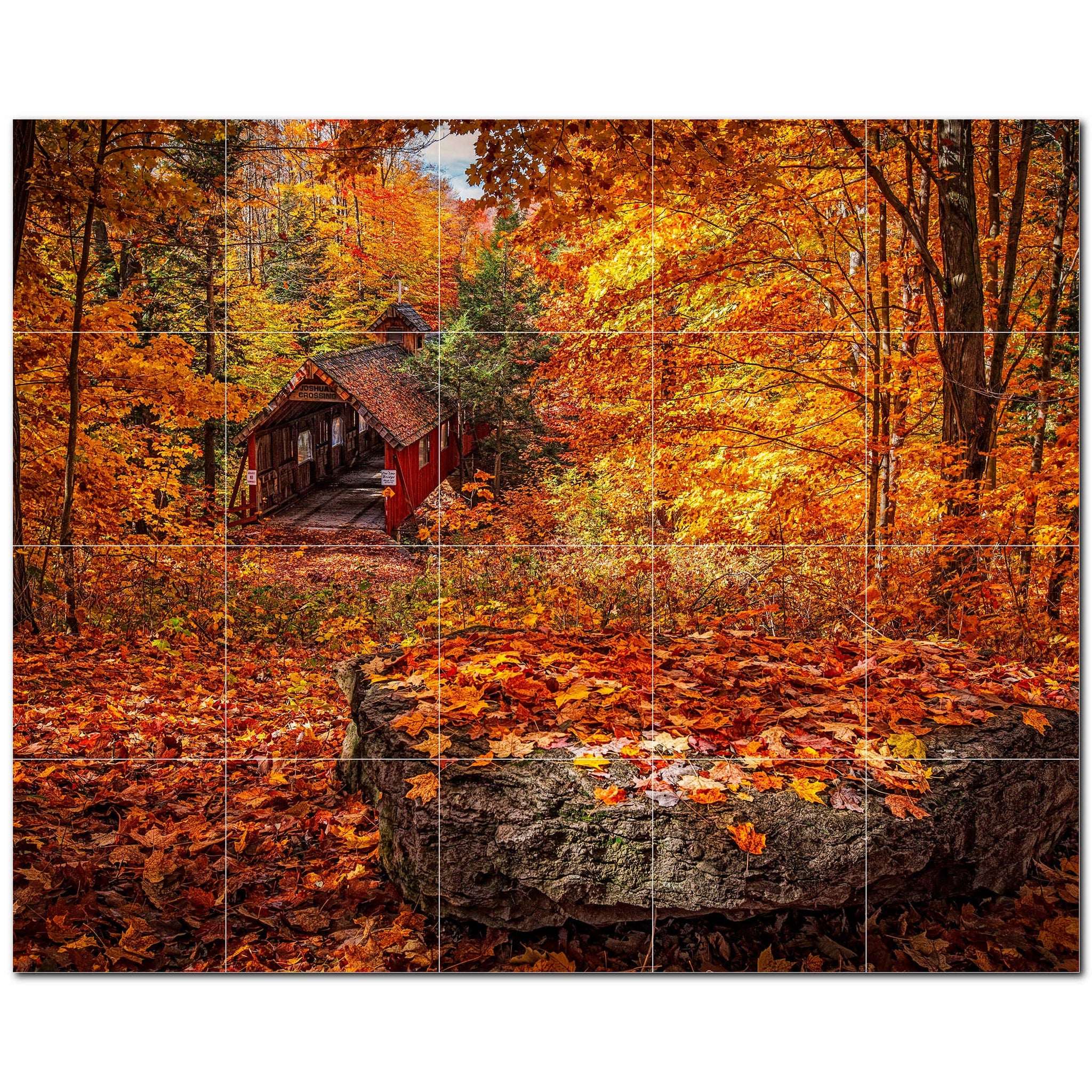 autumn ceramic tile wall mural kitchen backsplash bathroom shower p500009