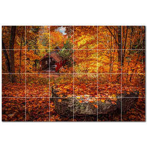 autumn ceramic tile wall mural kitchen backsplash bathroom shower p500009