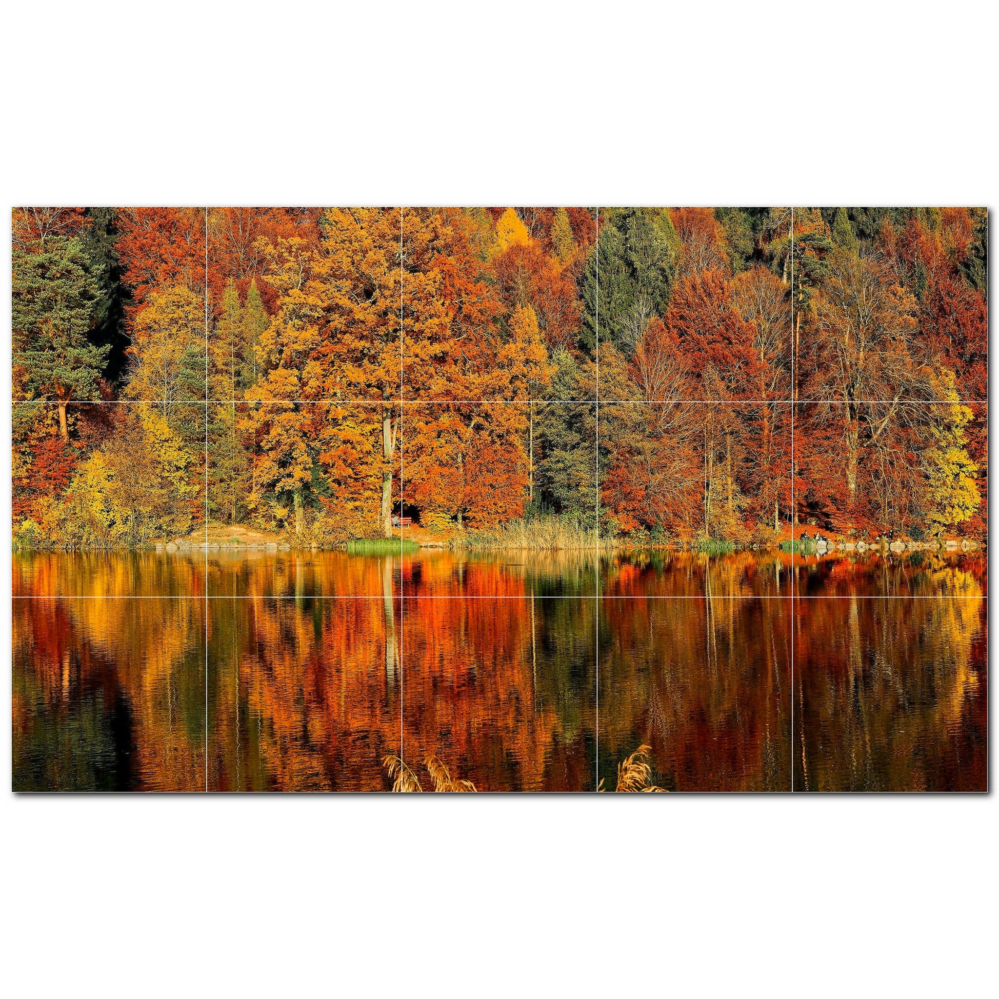 autumn ceramic tile wall mural kitchen backsplash bathroom shower p500034