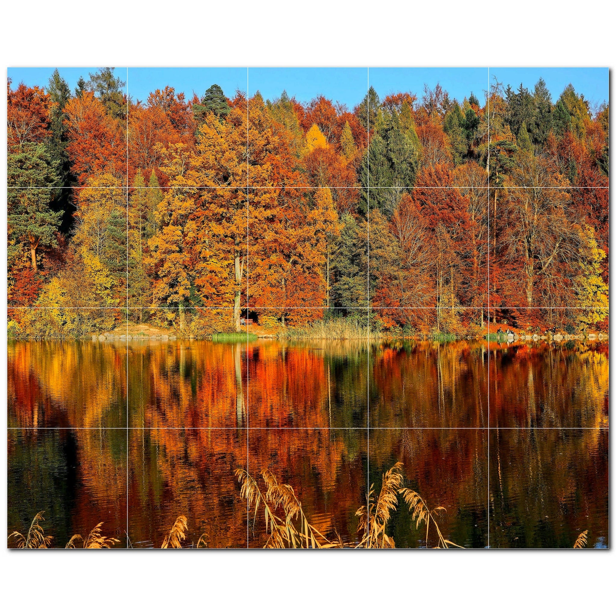 autumn ceramic tile wall mural kitchen backsplash bathroom shower p500034