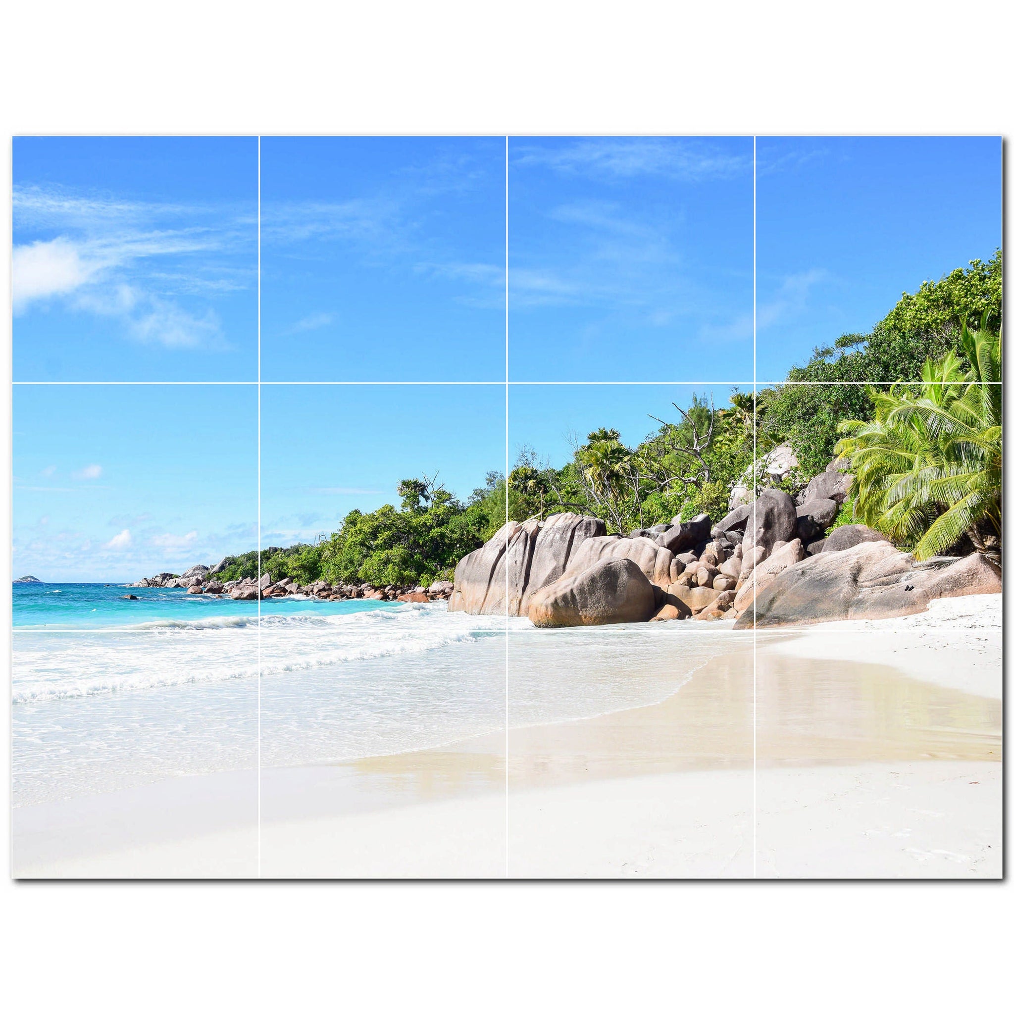 beach ceramic tile wall mural kitchen backsplash bathroom shower p500056