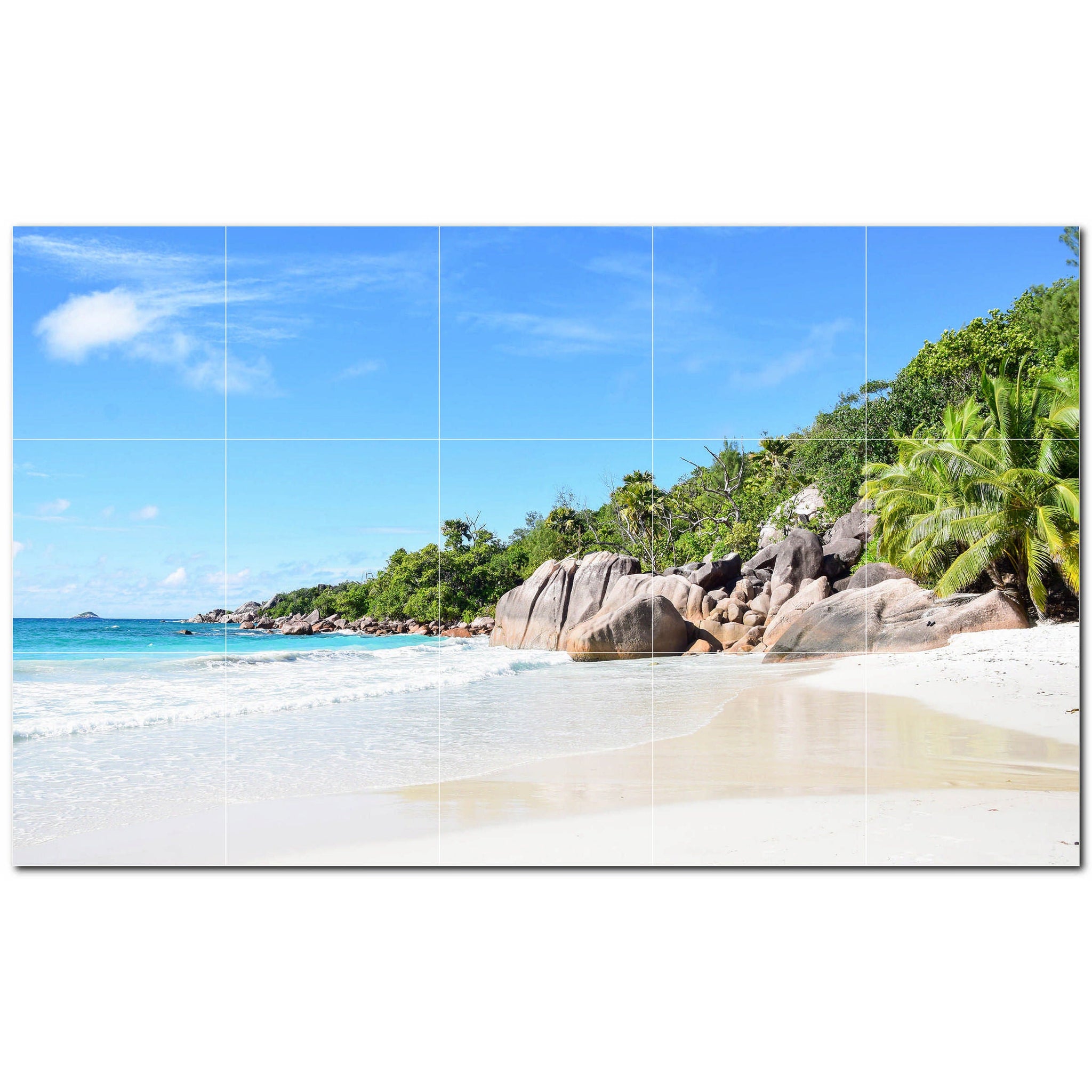 beach ceramic tile wall mural kitchen backsplash bathroom shower p500056