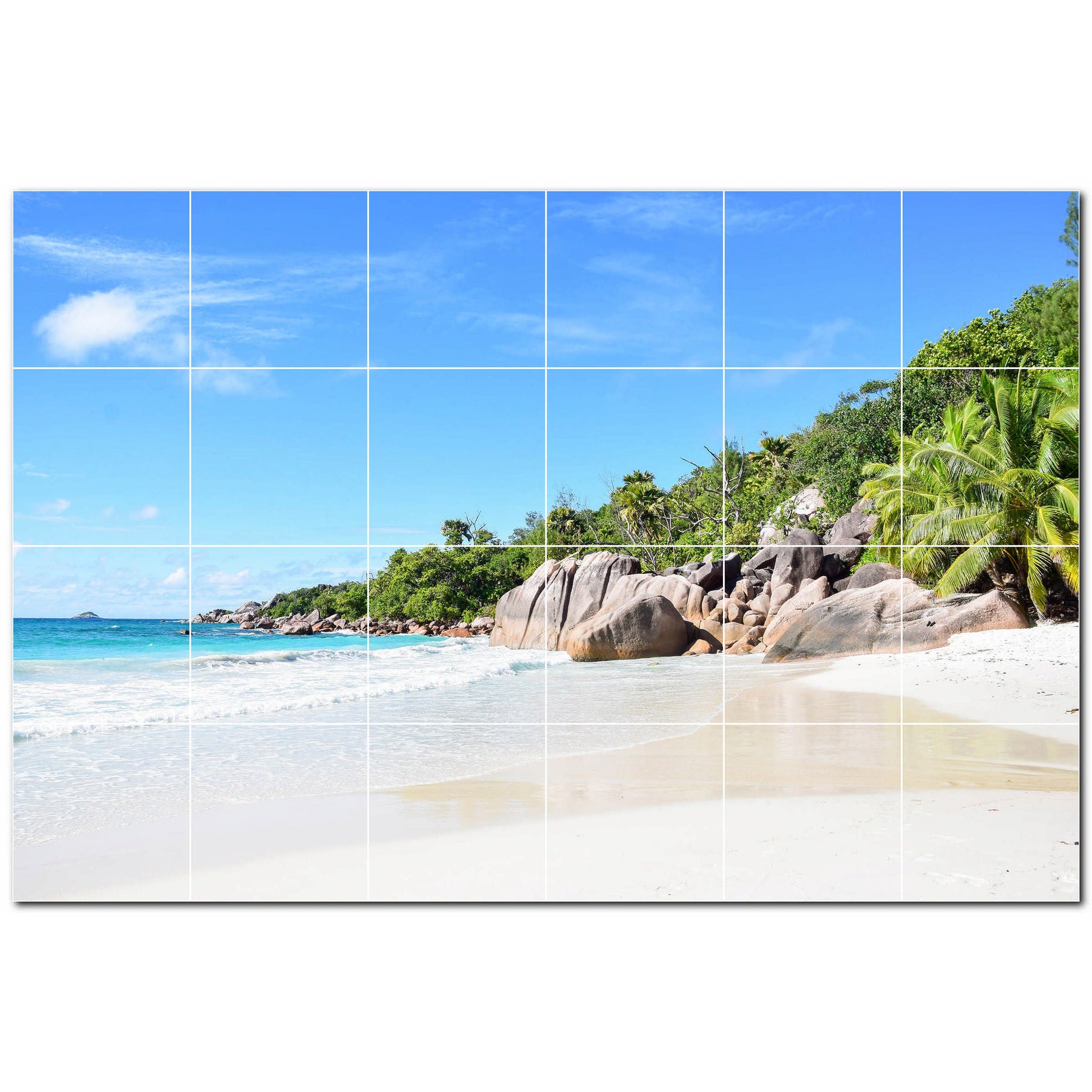 beach ceramic tile wall mural kitchen backsplash bathroom shower p500056