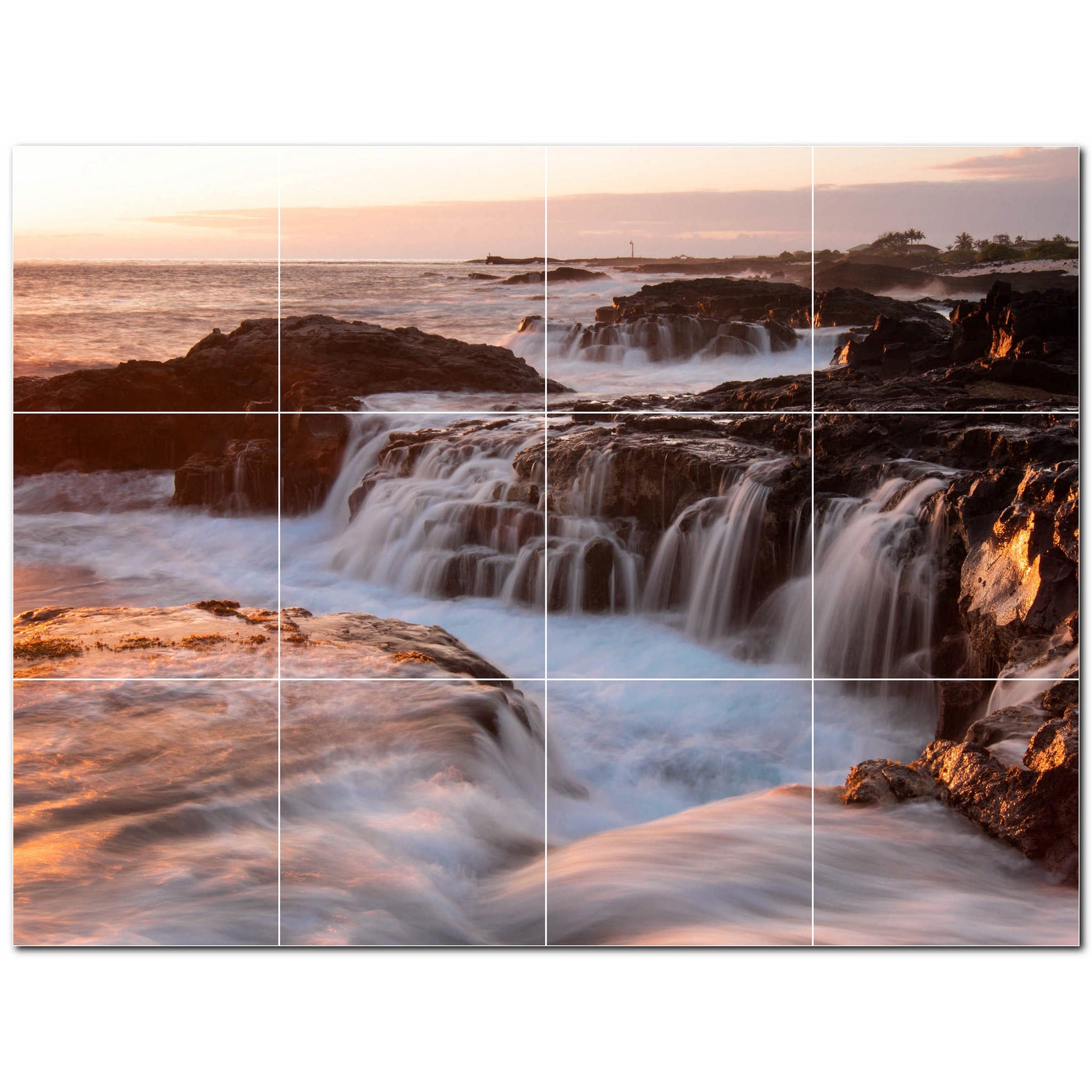 beach ceramic tile wall mural kitchen backsplash bathroom shower p500057