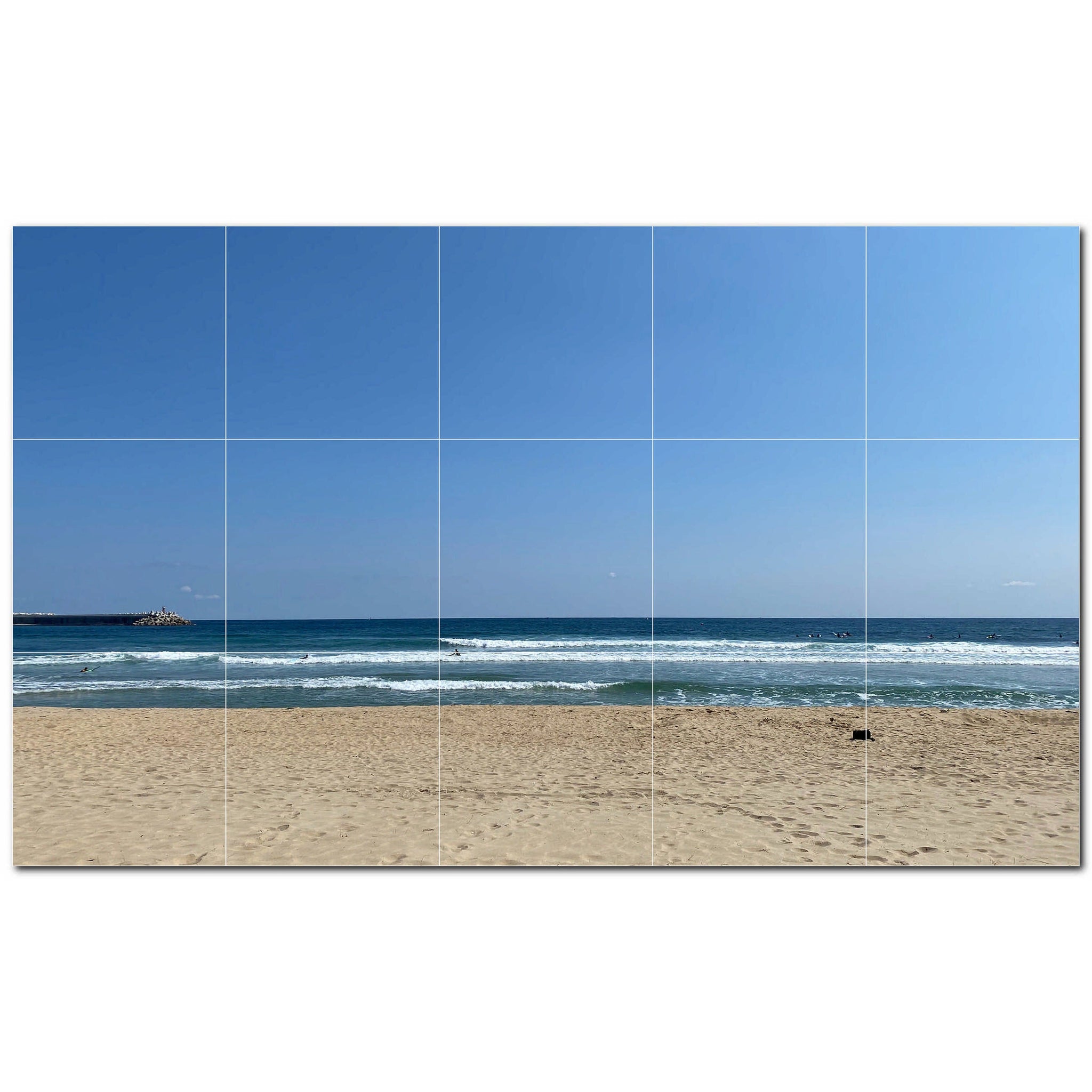 beach ceramic tile wall mural kitchen backsplash bathroom shower p500058