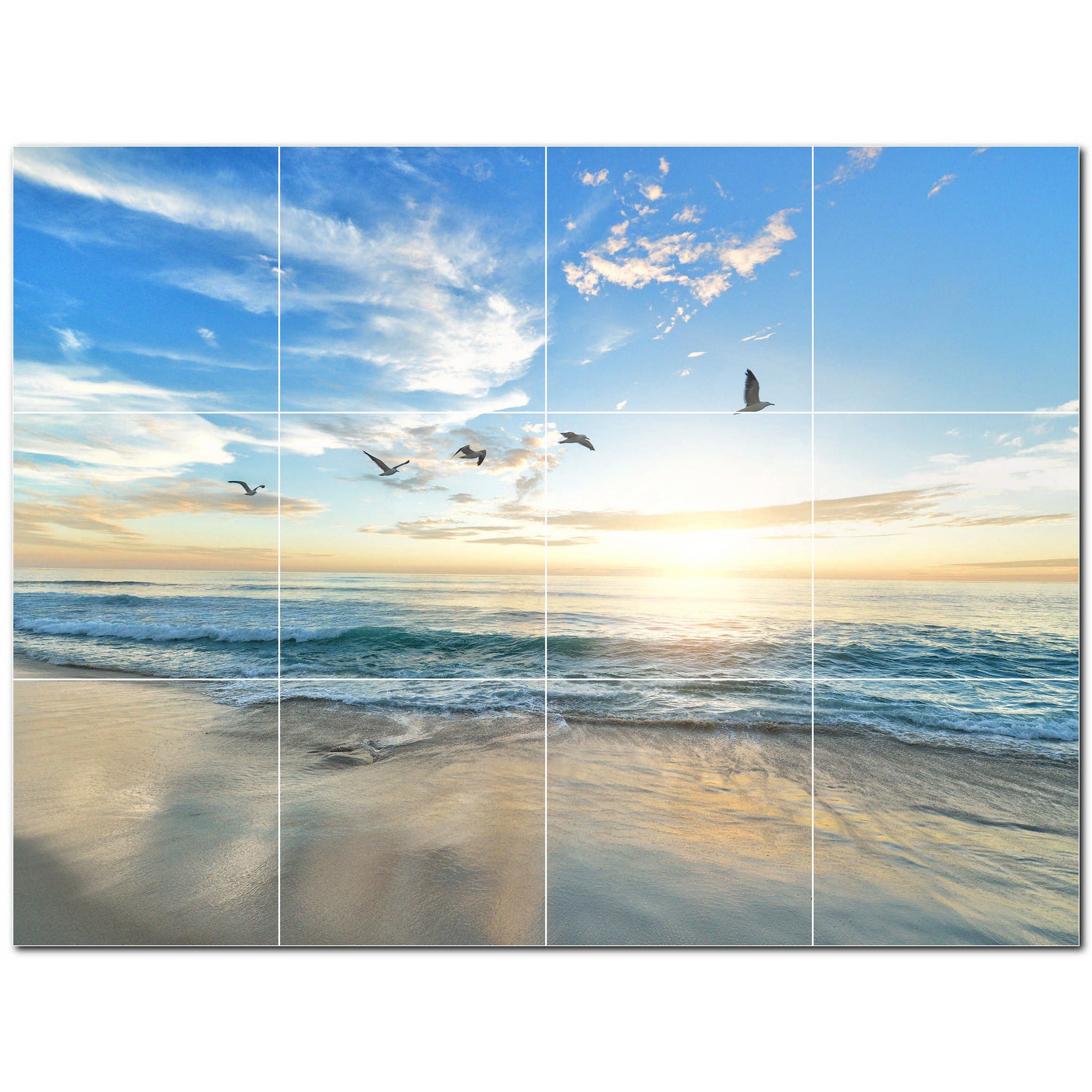 beach ceramic tile wall mural kitchen backsplash bathroom shower p500060