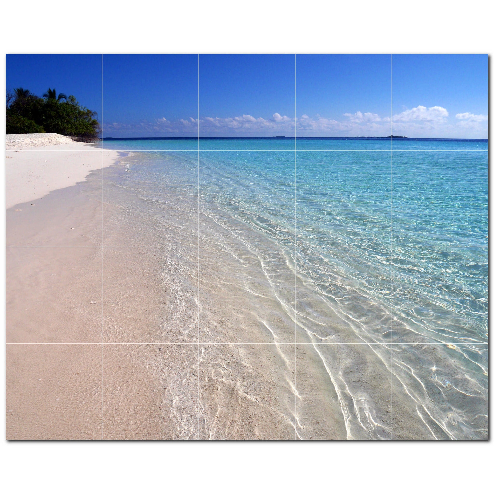 beach ceramic tile wall mural kitchen backsplash bathroom shower p500062