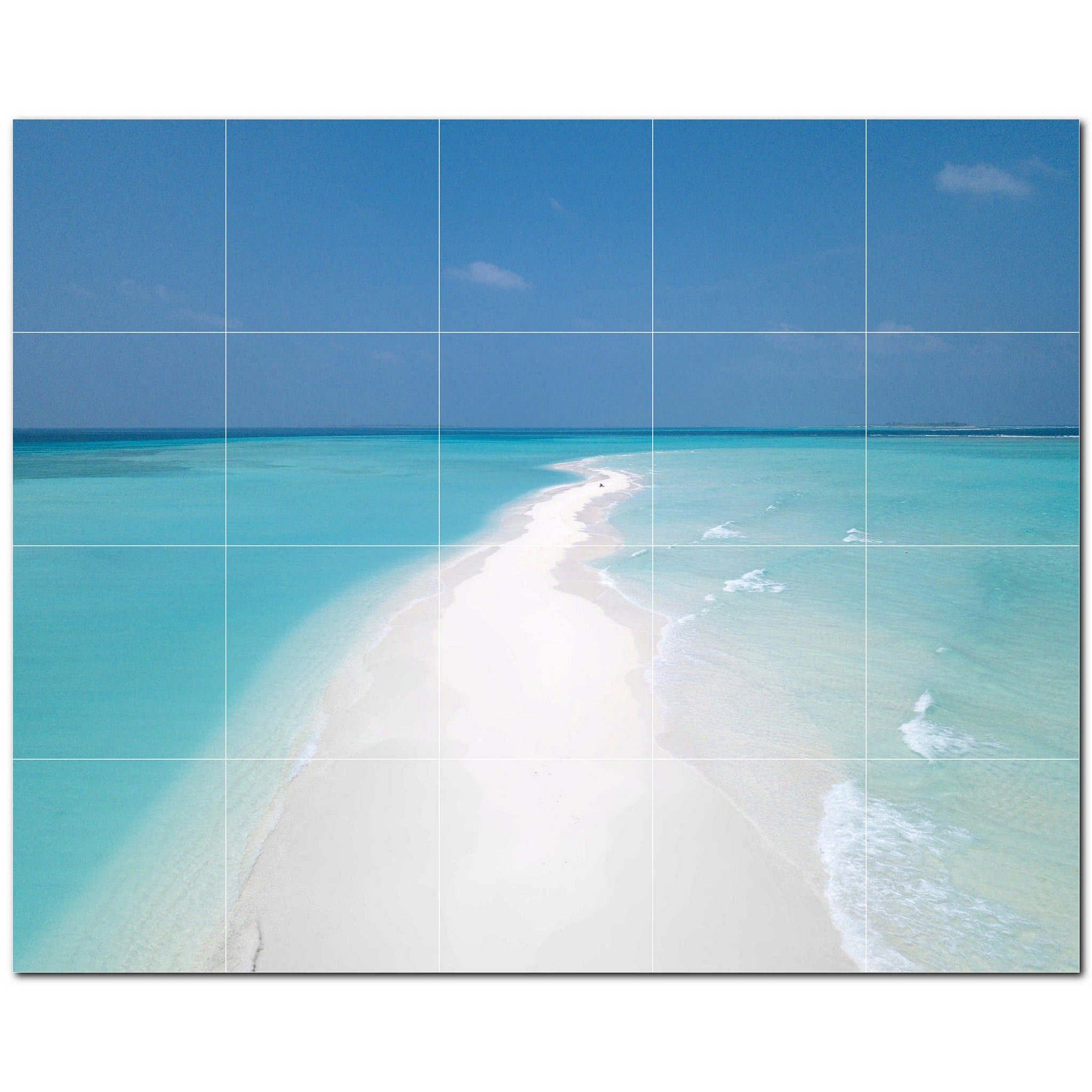 beach ceramic tile wall mural kitchen backsplash bathroom shower p500063