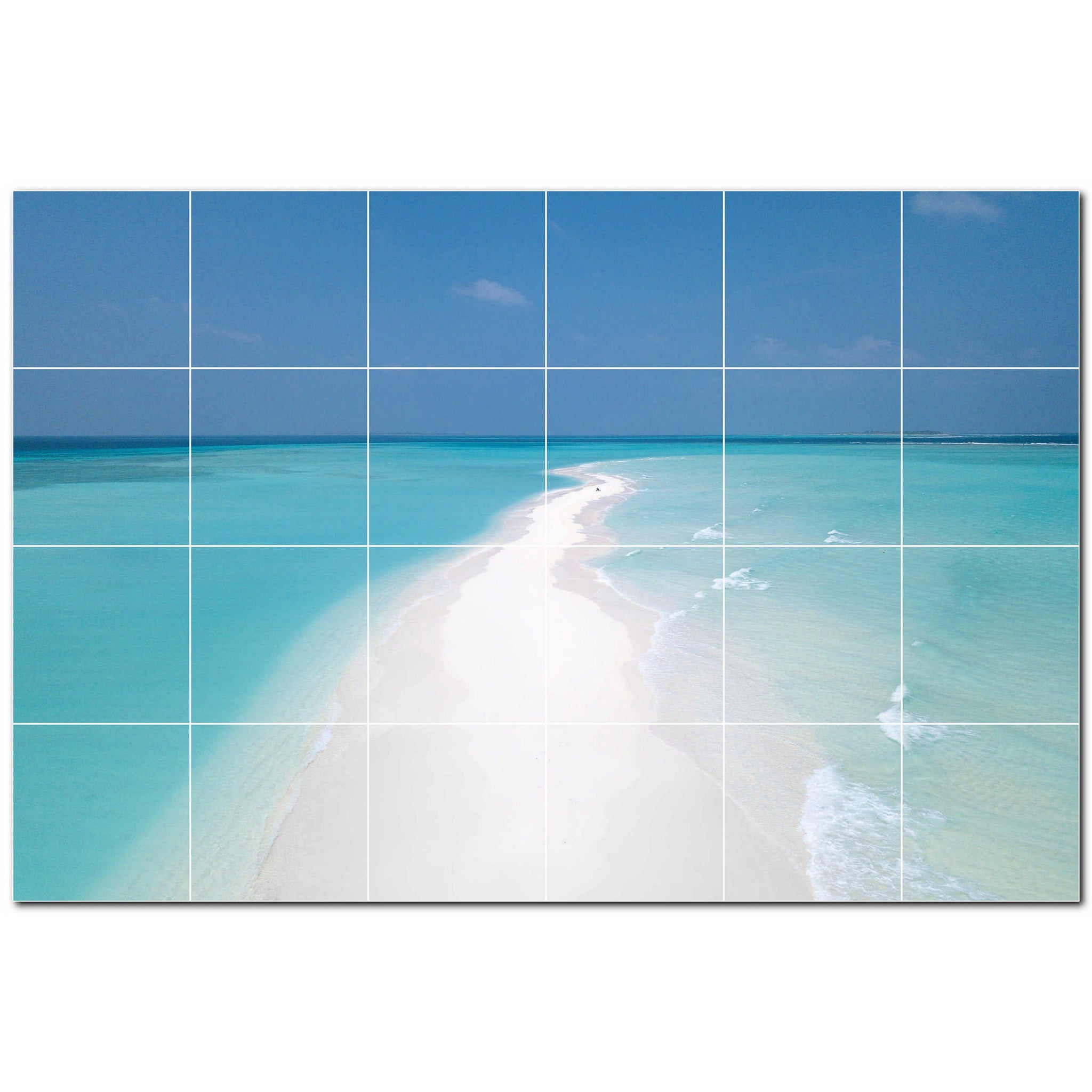 beach ceramic tile wall mural kitchen backsplash bathroom shower p500063