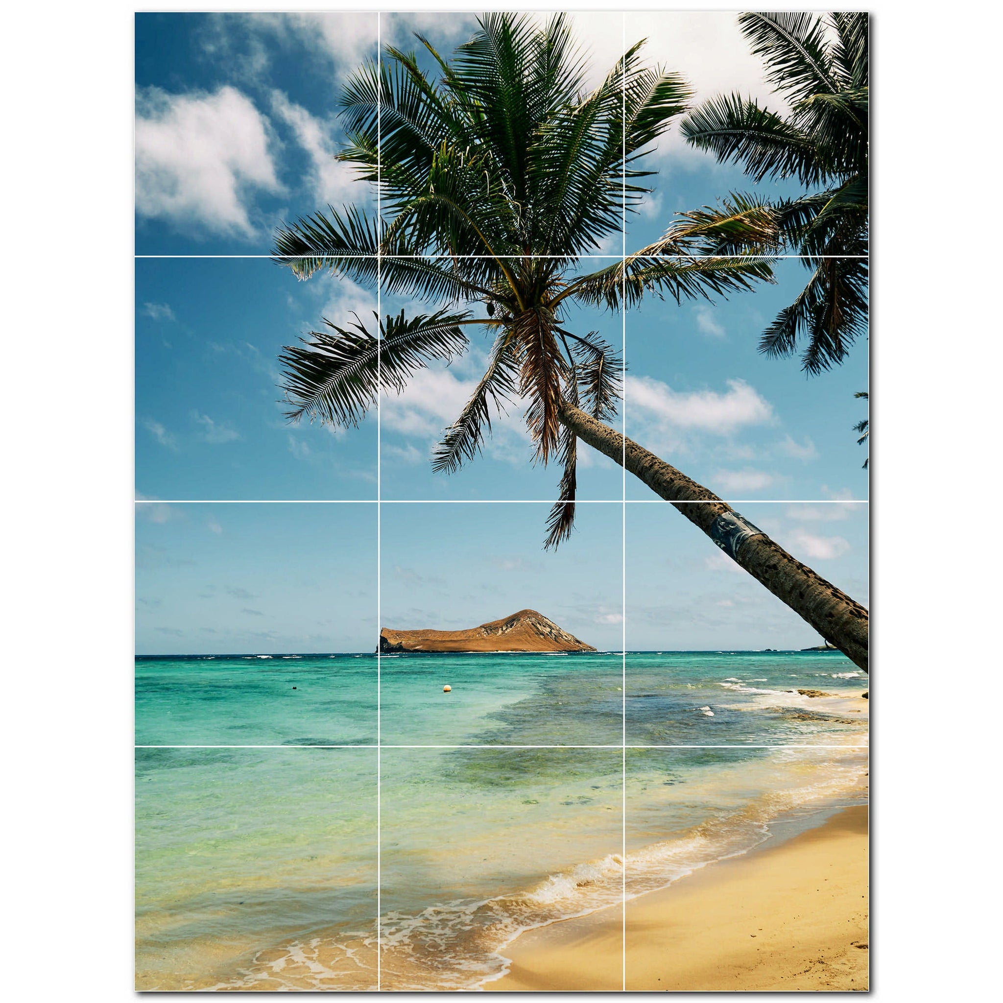 beach ceramic tile wall mural kitchen backsplash bathroom shower p500065