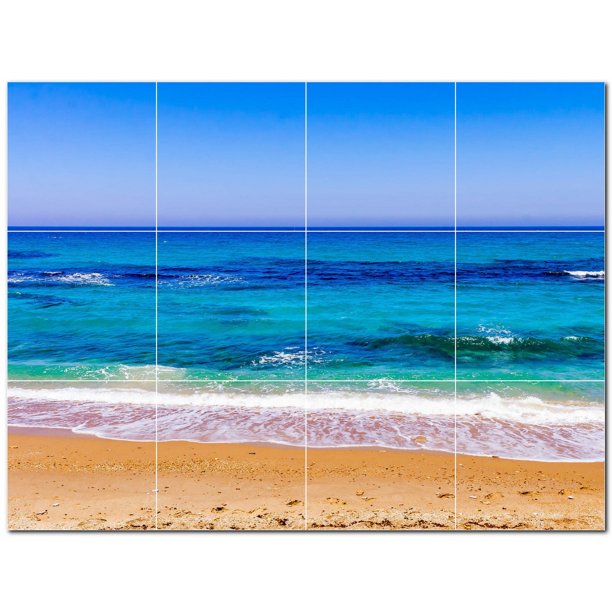 beach ceramic tile wall mural kitchen backsplash bathroom shower p500067