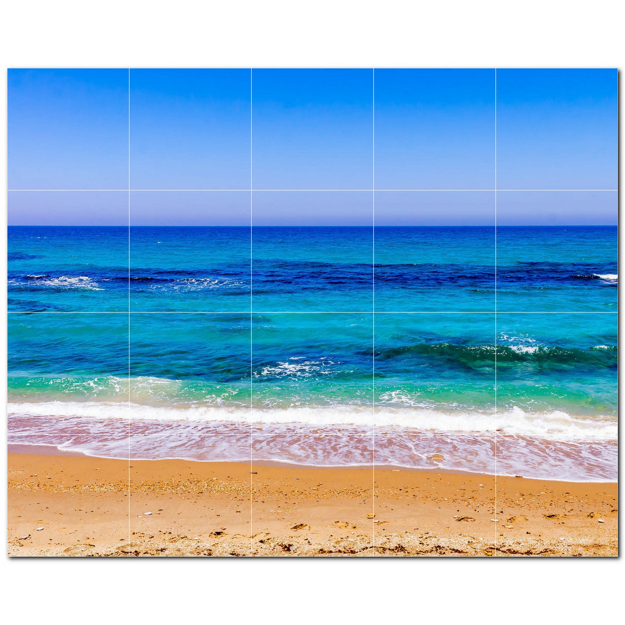 beach ceramic tile wall mural kitchen backsplash bathroom shower p500067