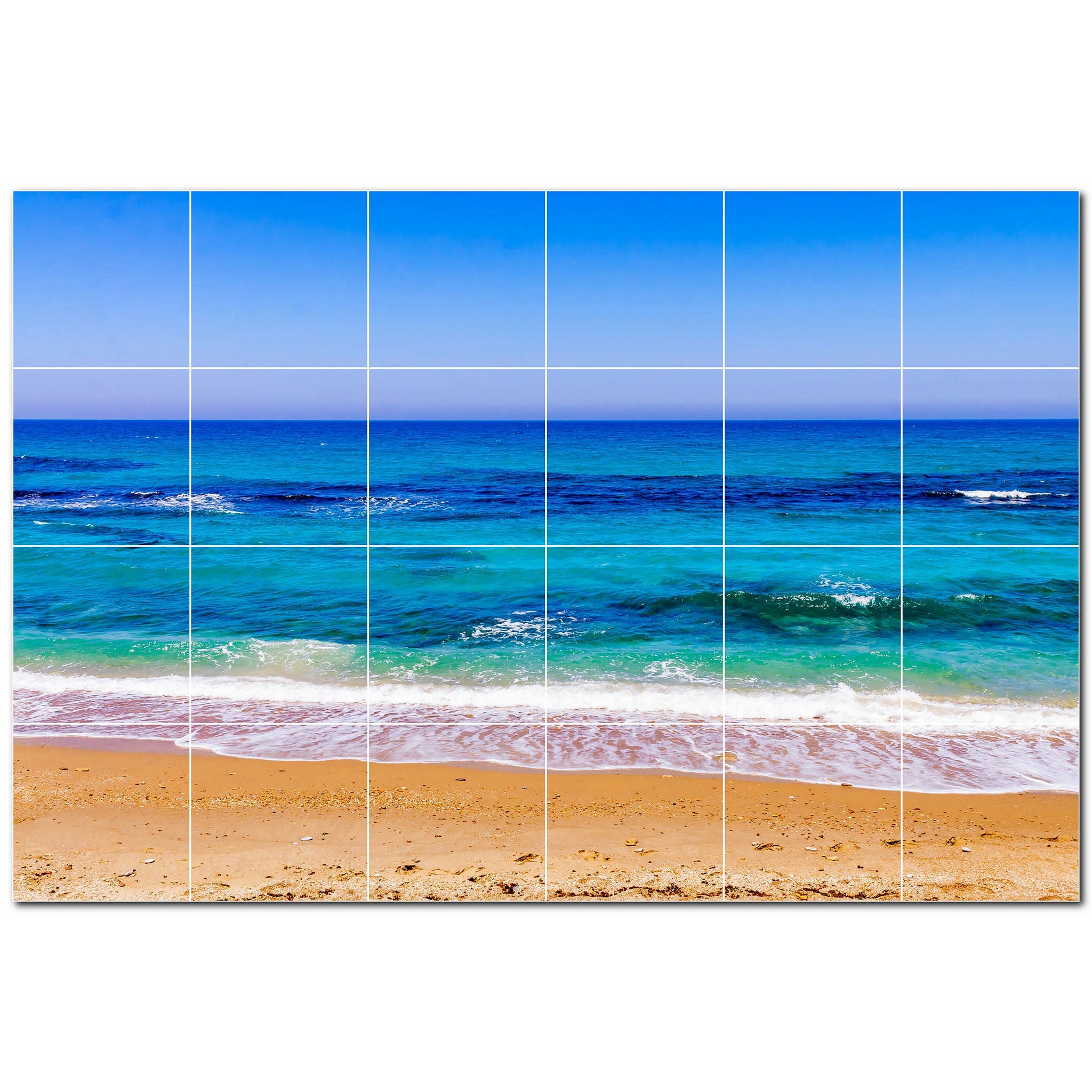 beach ceramic tile wall mural kitchen backsplash bathroom shower p500067