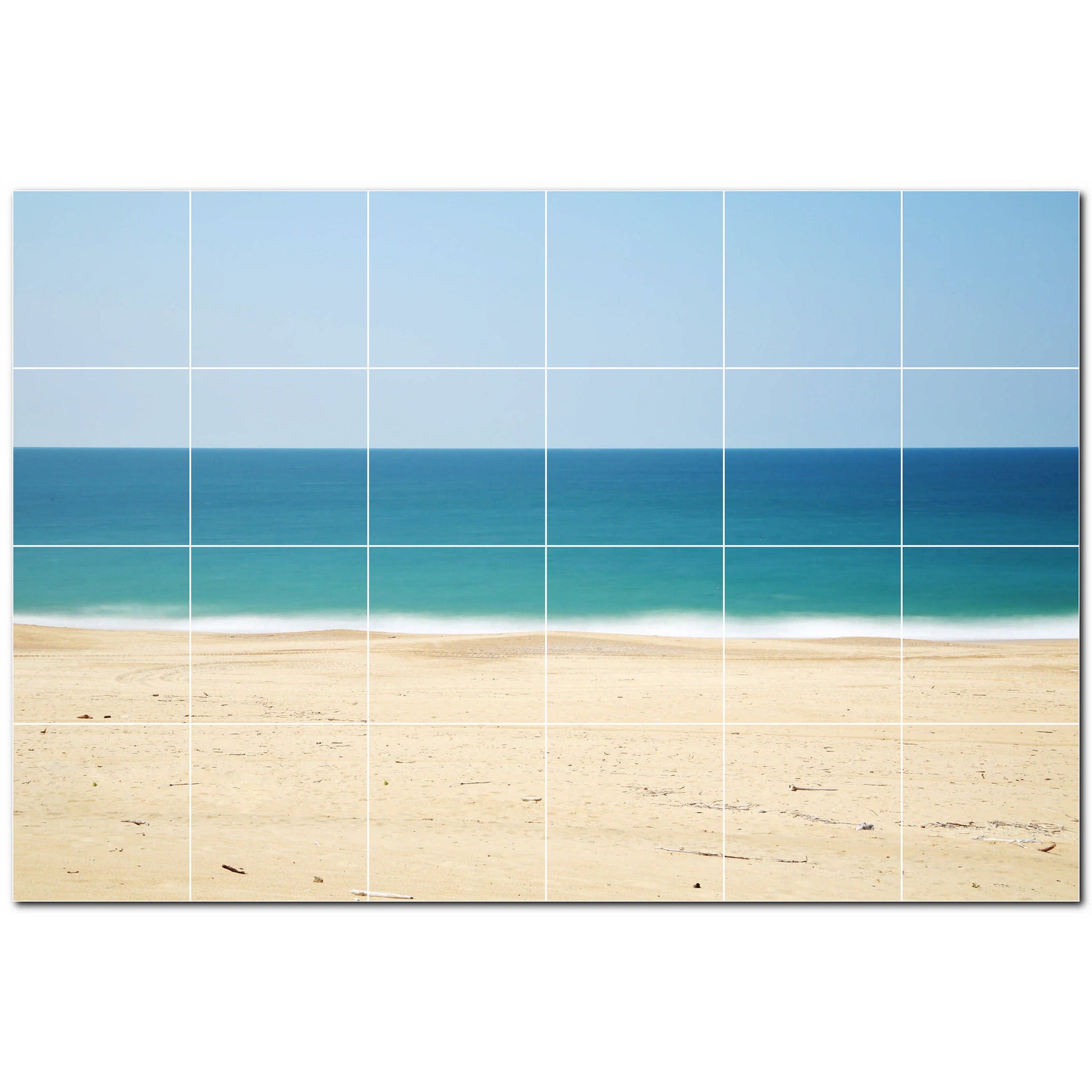 beach ceramic tile wall mural kitchen backsplash bathroom shower p500069