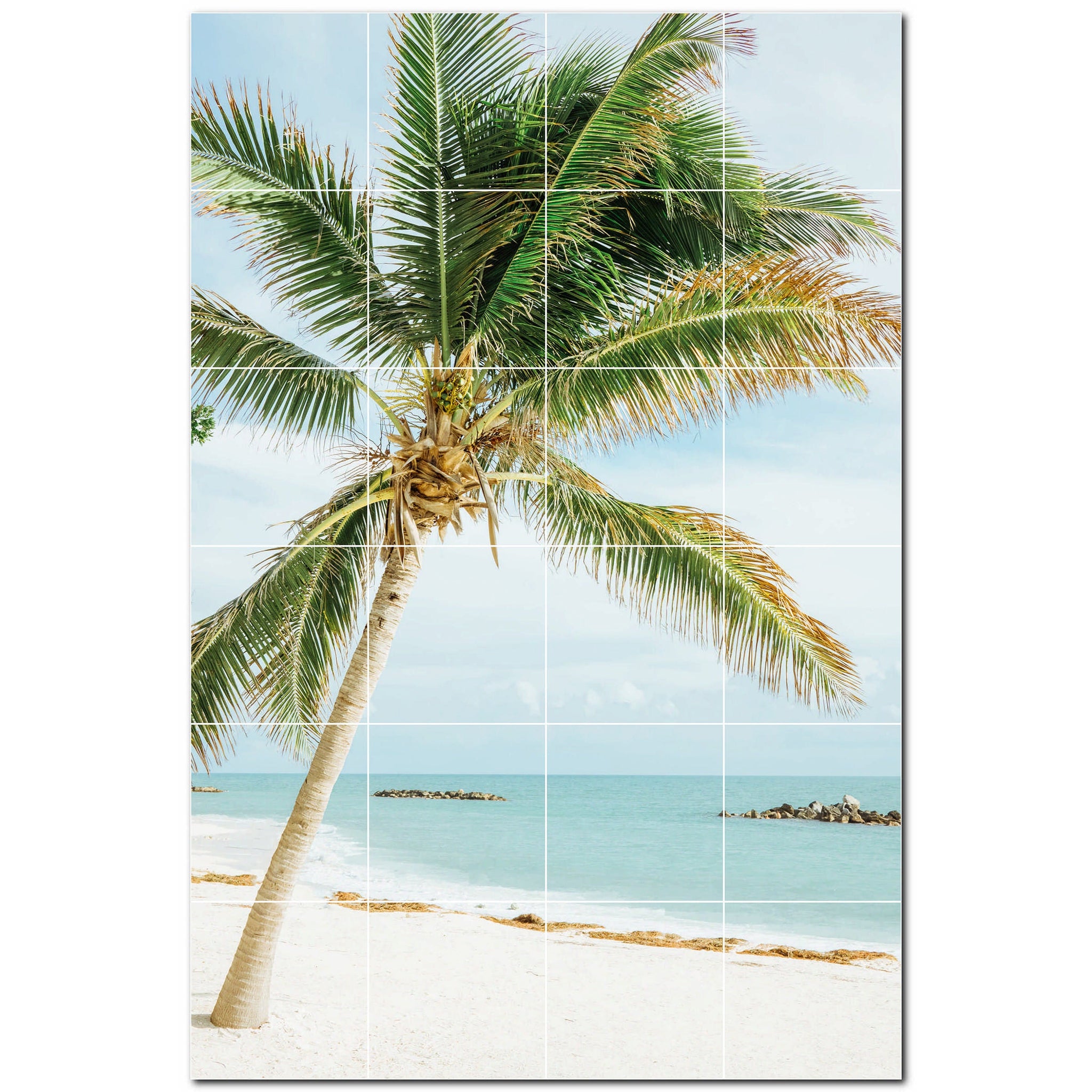 beach ceramic tile wall mural kitchen backsplash bathroom shower p500071