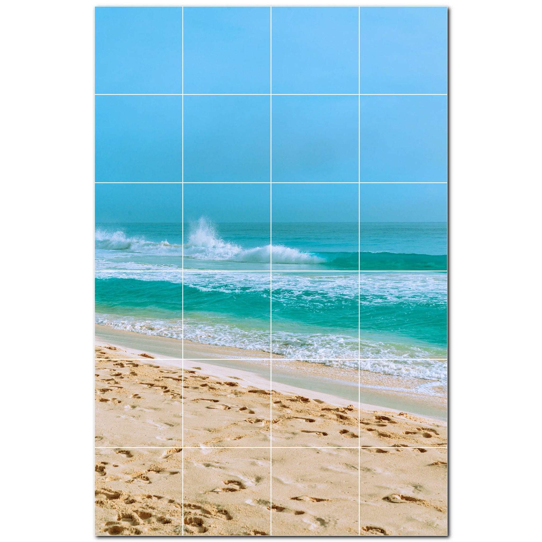 beach ceramic tile wall mural kitchen backsplash bathroom shower p500072