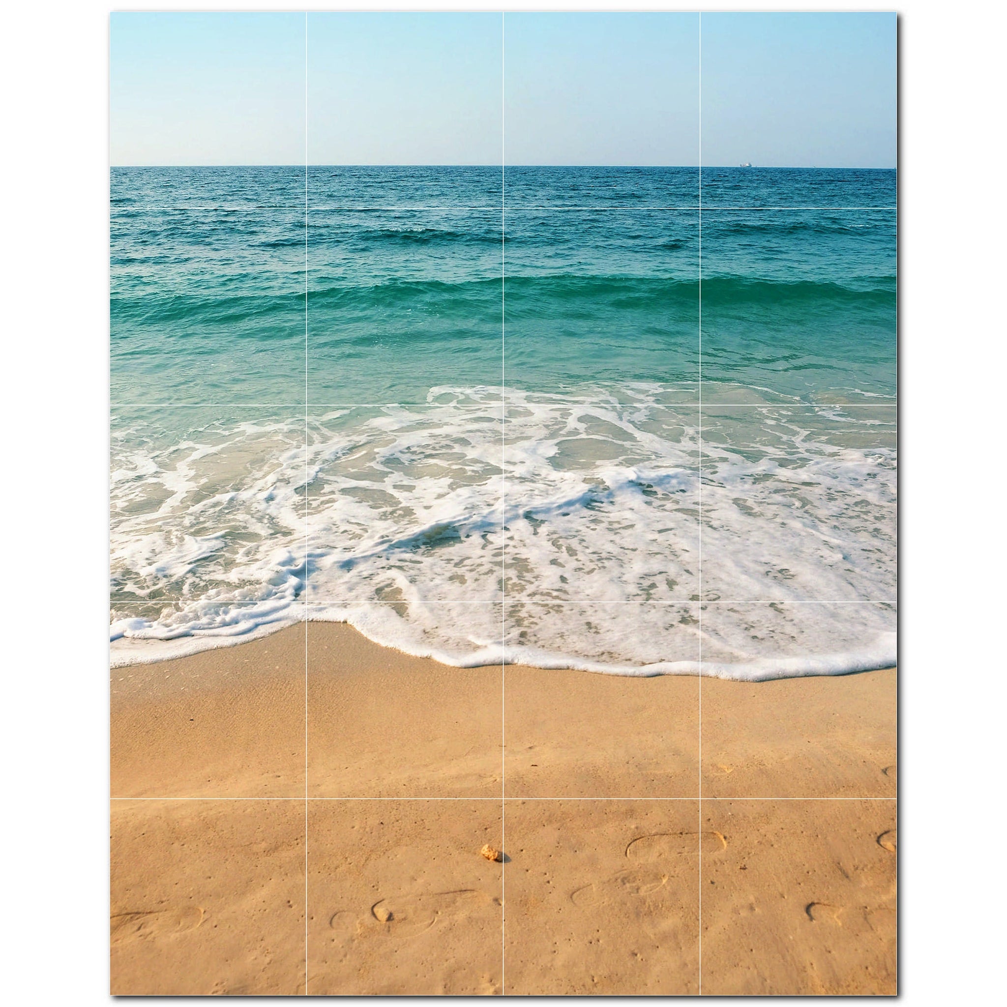 beach ceramic tile wall mural kitchen backsplash bathroom shower p500073