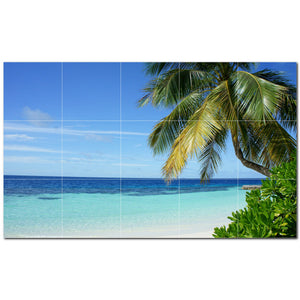 beach ceramic tile wall mural kitchen backsplash bathroom shower p500077