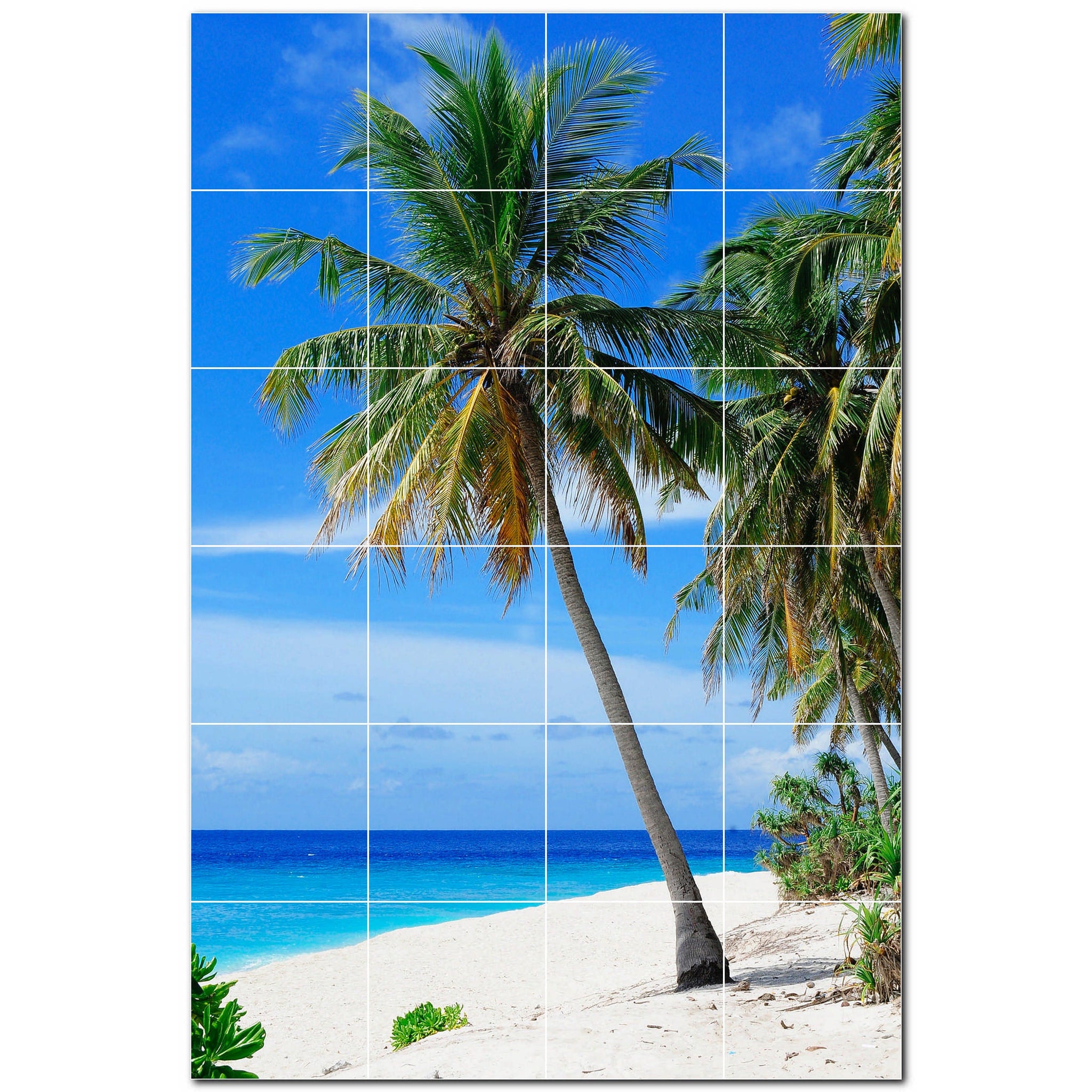 beach ceramic tile wall mural kitchen backsplash bathroom shower p500078