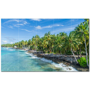 beach ceramic tile wall mural kitchen backsplash bathroom shower p500081