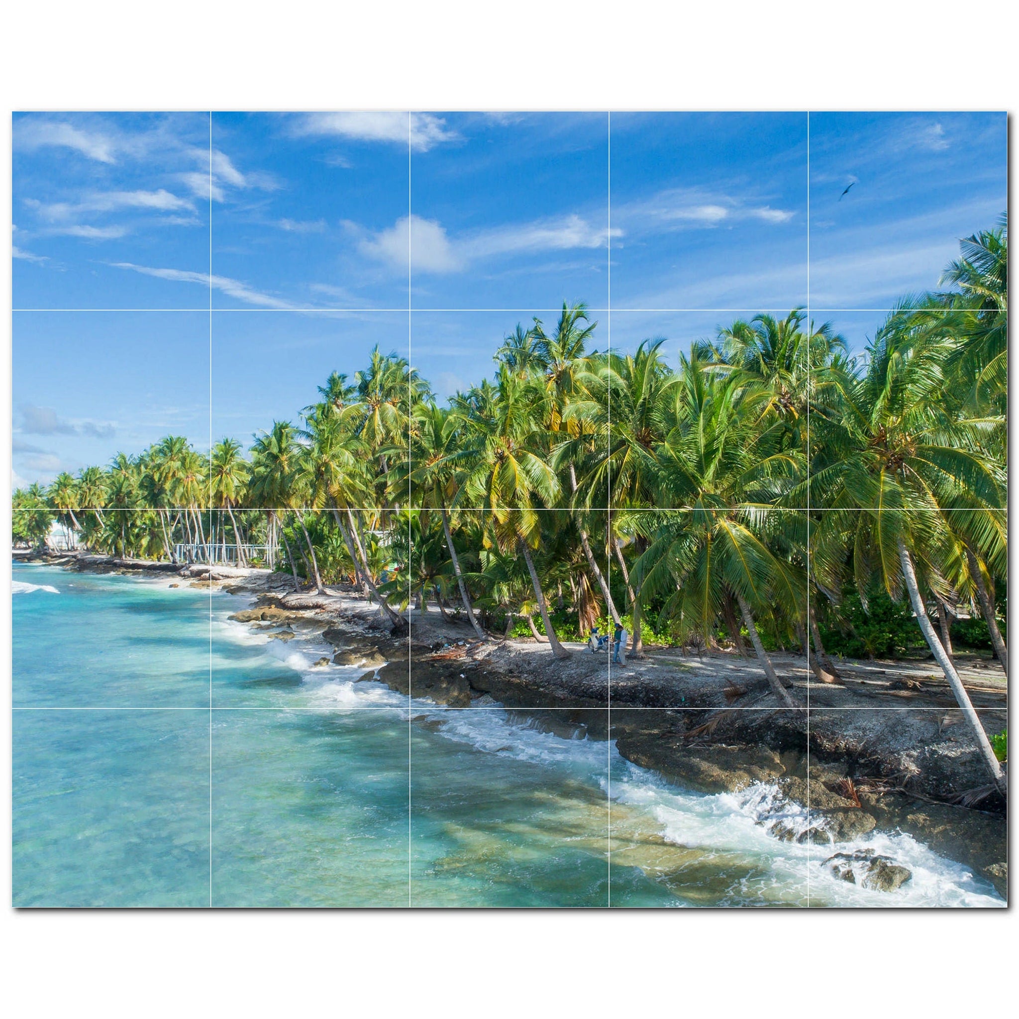 beach ceramic tile wall mural kitchen backsplash bathroom shower p500081