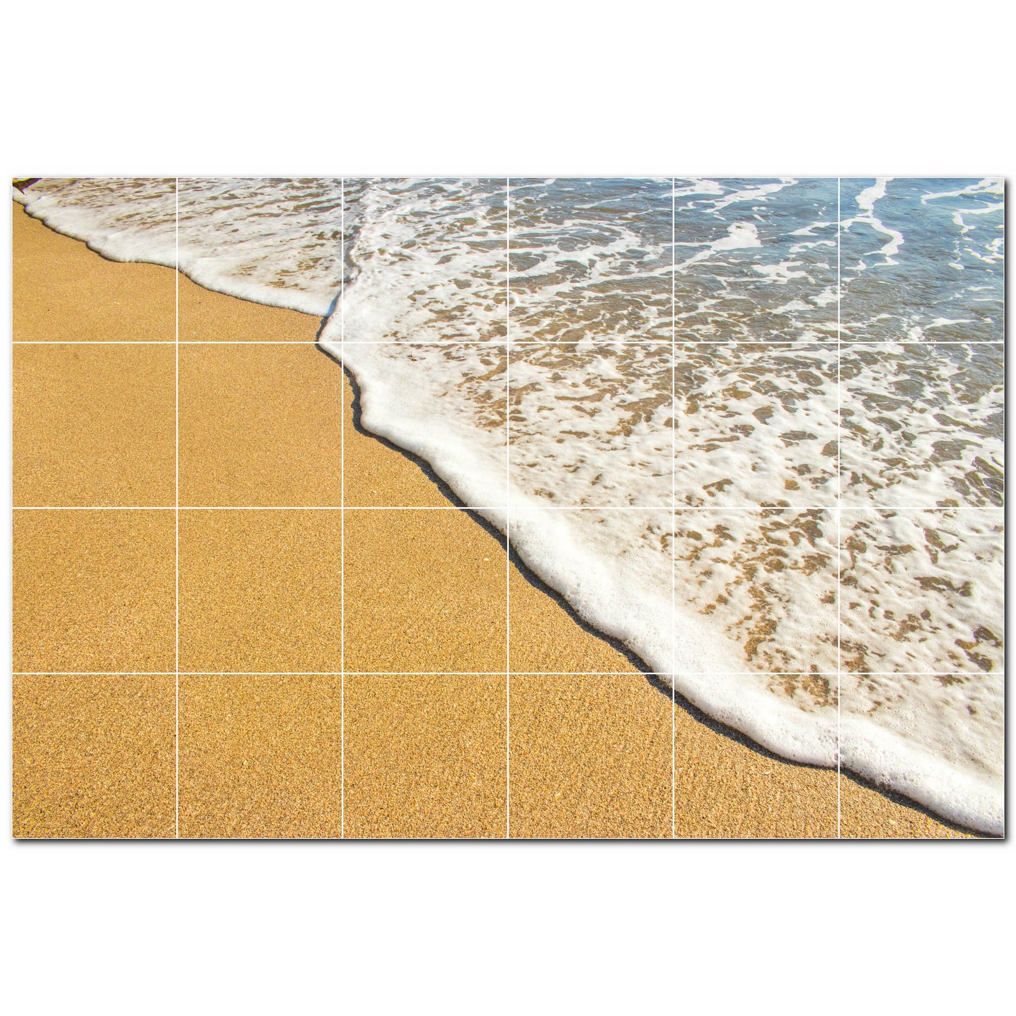 beach ceramic tile wall mural kitchen backsplash bathroom shower p500088