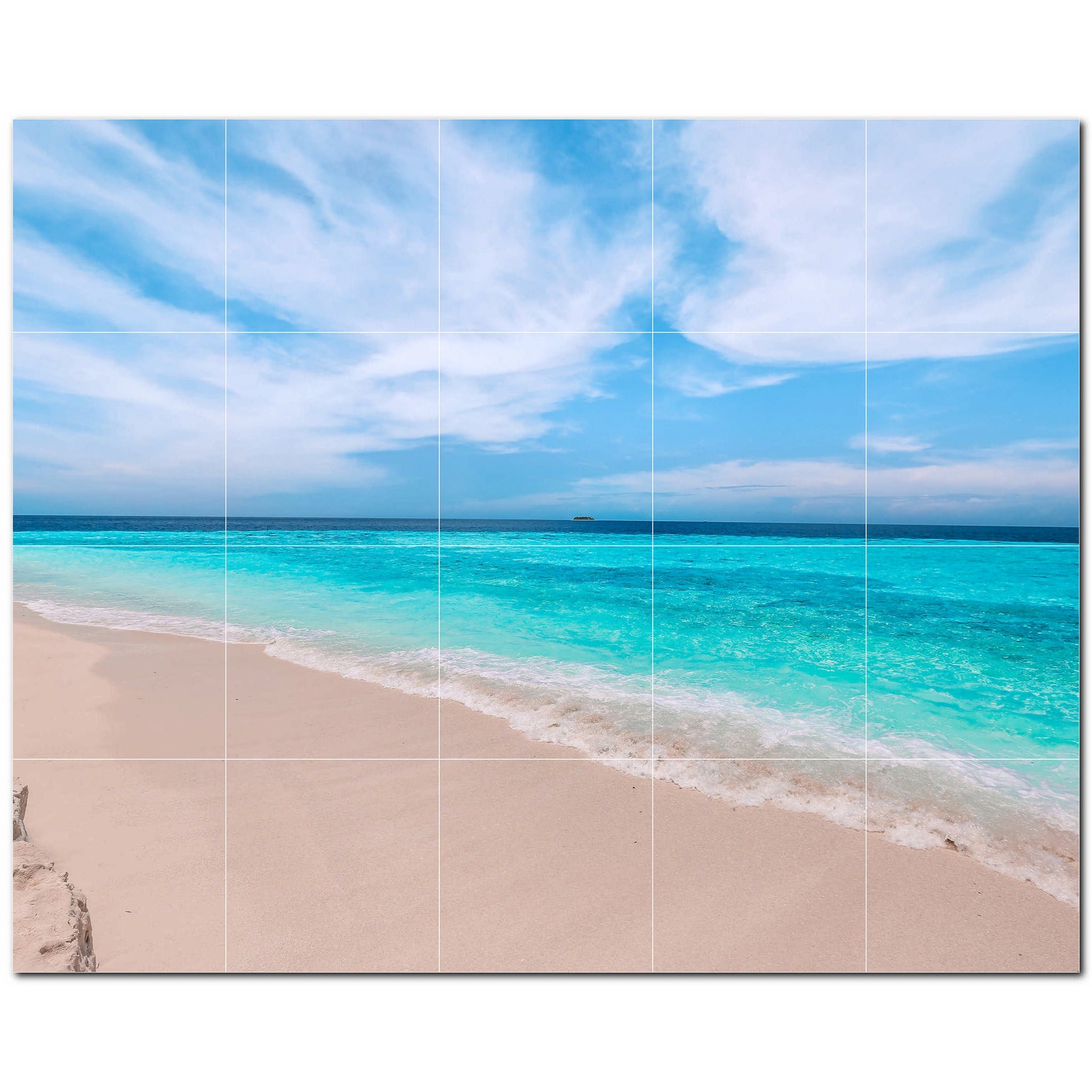 beach ceramic tile wall mural kitchen backsplash bathroom shower p500106