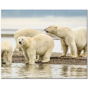 bear ceramic tile wall mural kitchen backsplash bathroom shower p500121