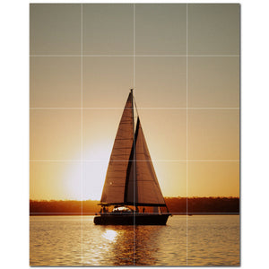 boat ceramic tile wall mural kitchen backsplash bathroom shower p500235