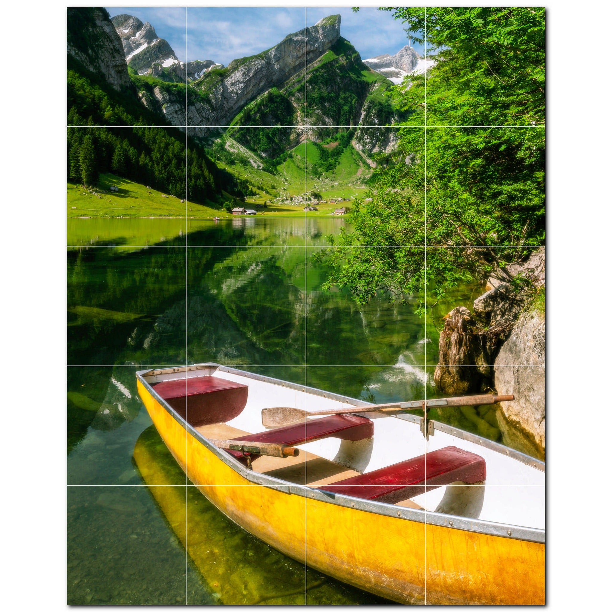 boat ceramic tile wall mural kitchen backsplash bathroom shower p500242