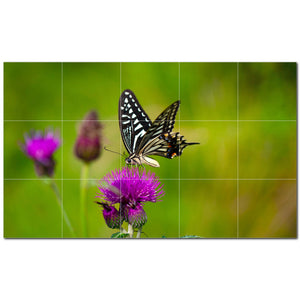 butterfly ceramic tile wall mural kitchen backsplash bathroom shower p500277