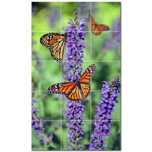 butterfly ceramic tile wall mural kitchen backsplash bathroom shower p500288