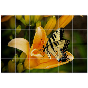 butterfly ceramic tile wall mural kitchen backsplash bathroom shower p500303