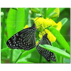 butterfly ceramic tile wall mural kitchen backsplash bathroom shower p500308