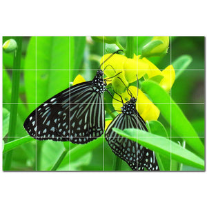 butterfly ceramic tile wall mural kitchen backsplash bathroom shower p500308