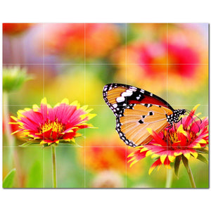 butterfly ceramic tile wall mural kitchen backsplash bathroom shower p500309