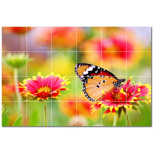 butterfly ceramic tile wall mural kitchen backsplash bathroom shower p500309