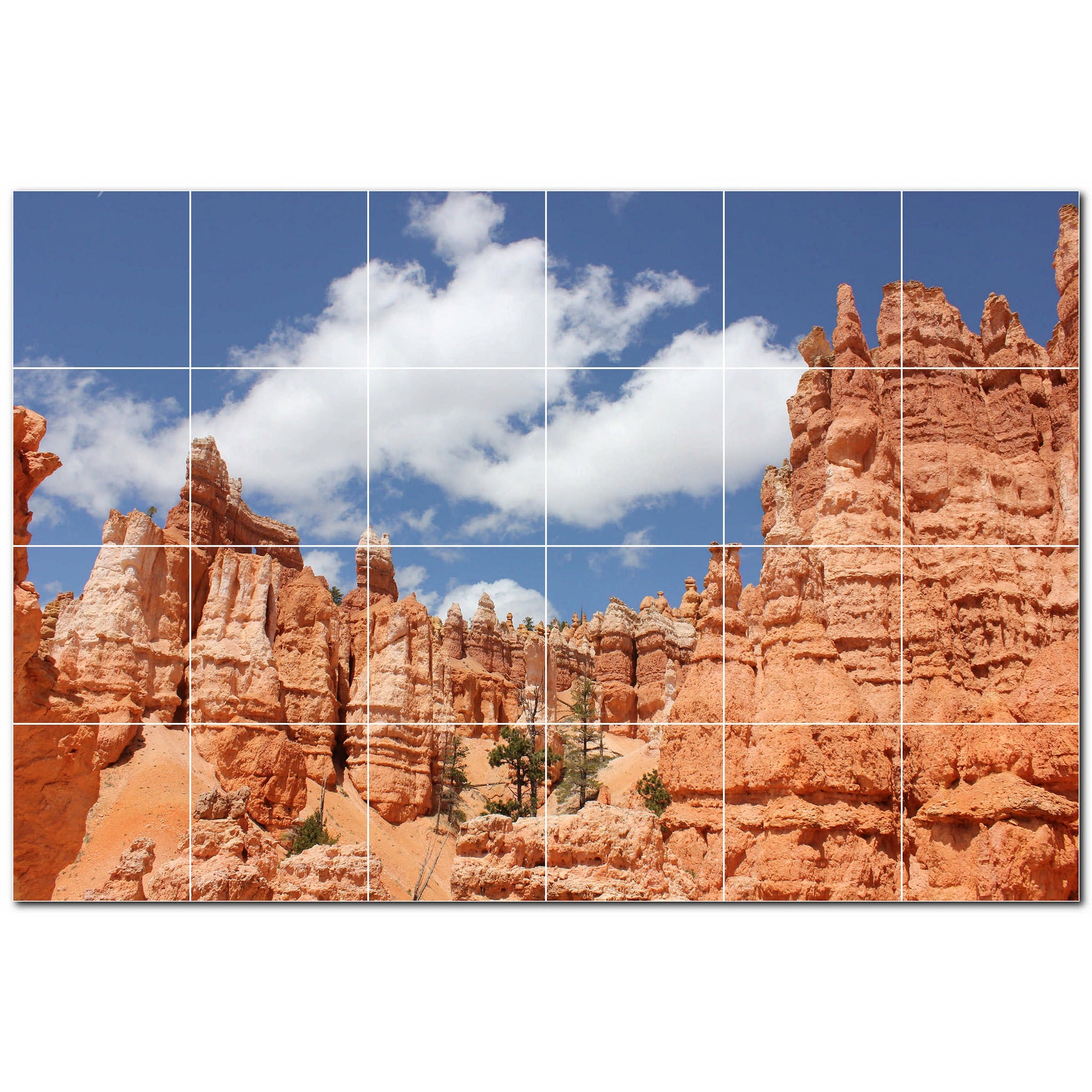 canyon ceramic tile wall mural kitchen backsplash bathroom shower p500320