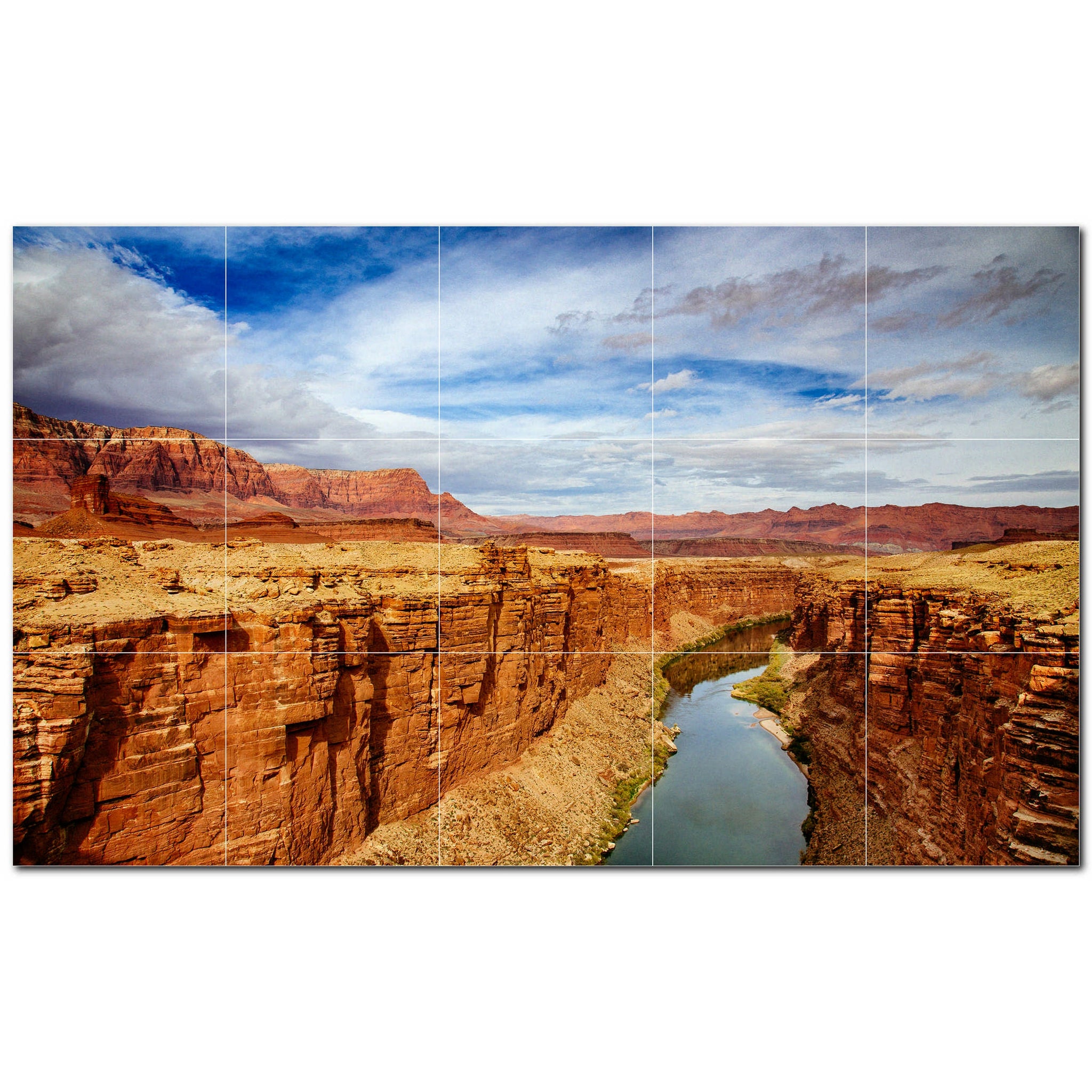 canyon ceramic tile wall mural kitchen backsplash bathroom shower p500329